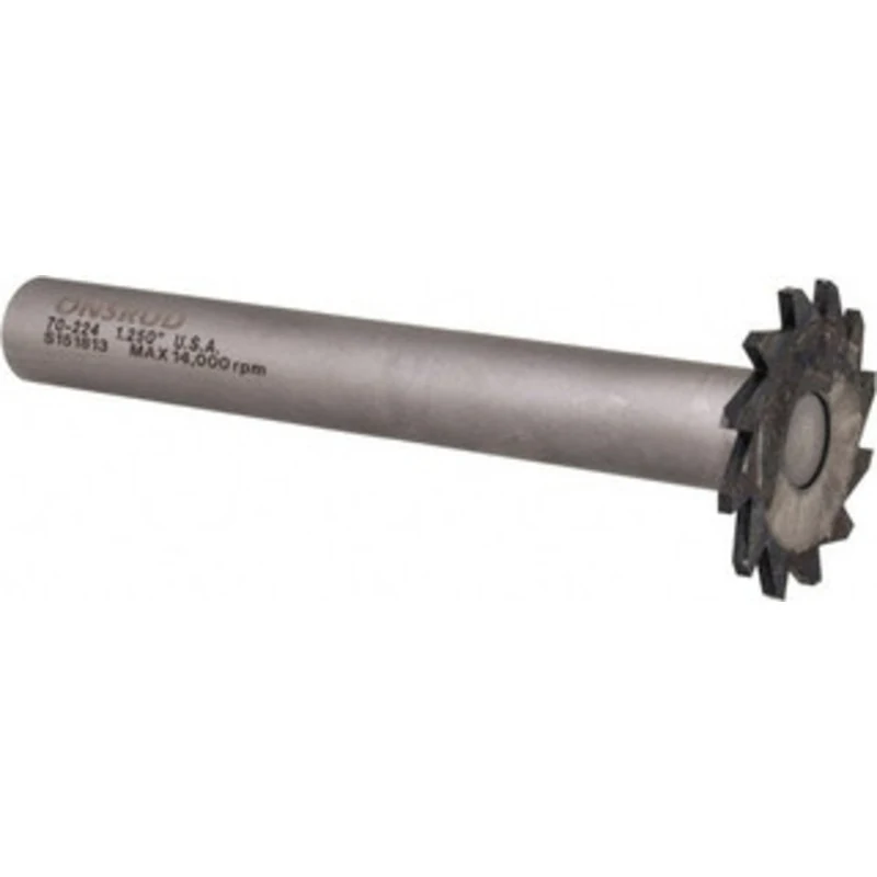 LMT Onsrud LP 1-1/4 x 1/16, 1/2 Shank, Solid Carbide Slitting & Slotting Saw Uncoated, RH Cut, Straight Teeth 70-224 ...
